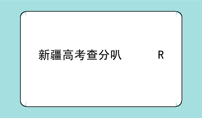 新疆高考查分可以用手机吗？