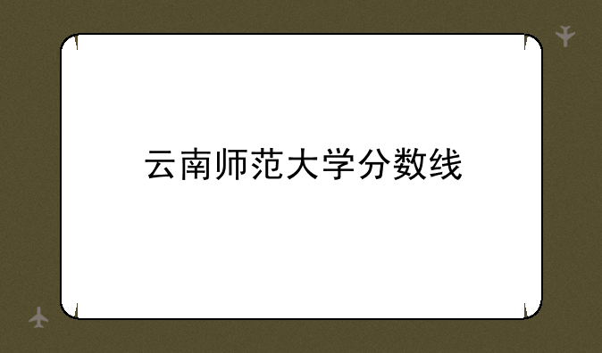 云南师范大学分数线