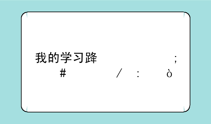 我的学习路该怎么走下去？