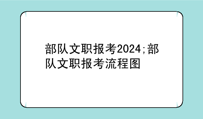 部队文职报考2024;部队文职报考流程图